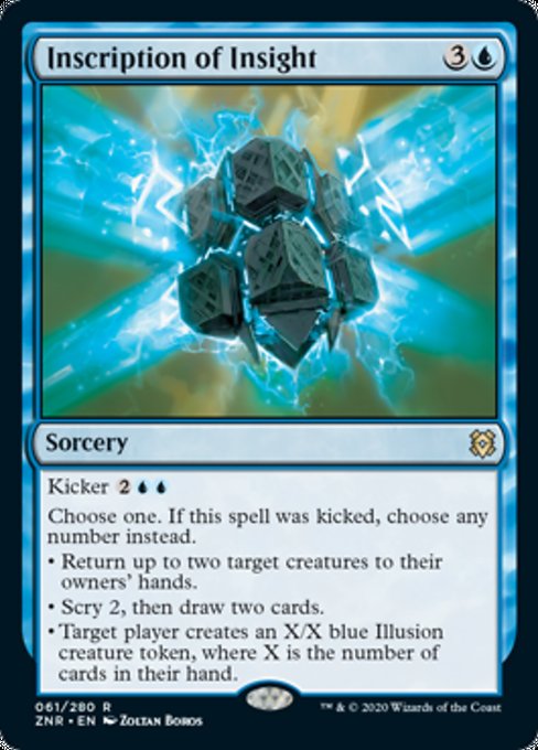 Inscription of Insight (Zendikar Rising) Light Play