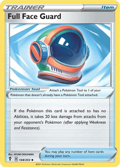 Full Face Guard (SWSH07: Evolving Skies) Light Play