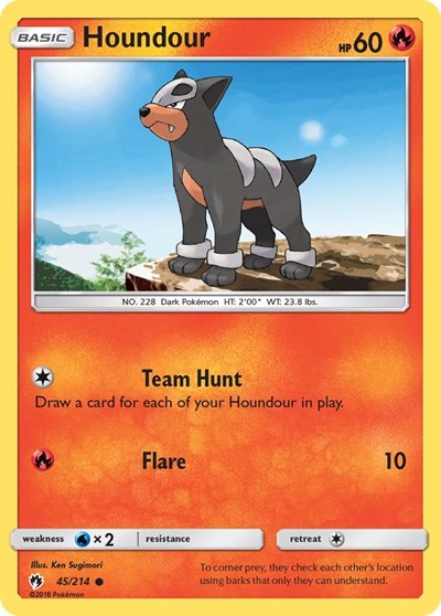 Houndour (SM - Lost Thunder) Medium Play