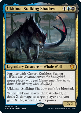 Ukkima, Stalking Shadow (Commander 2020 Ikoria) Light Play Foil