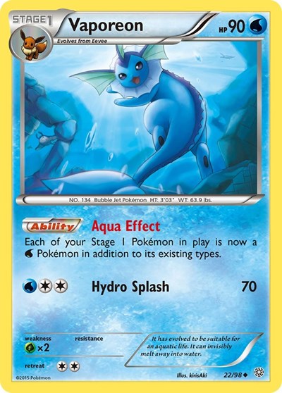 Vaporeon (XY - Ancient Origins) Medium Play