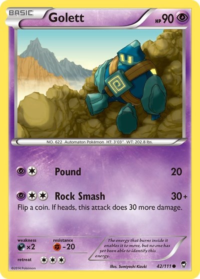 Golett (XY - Furious Fists) Light Play