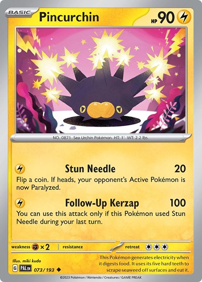 Pincurchin - 073 (SV02: Paldea Evolved) Light Play