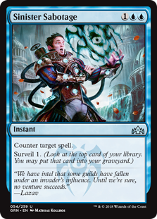 Sinister Sabotage (Guilds of Ravnica) Light Play