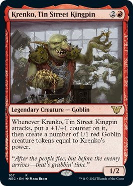Krenko, Tin Street Kingpin (Commander: Kamigawa: Neon Dynasty) Light Play