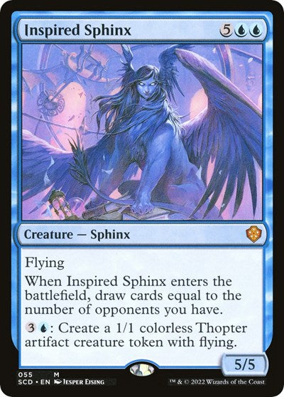 Inspired Sphinx (Commander 2022 Starter Decks) Light Play