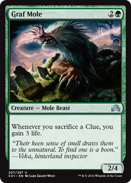 Graf Mole (Shadows Over Innistrad) Light Play