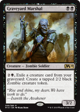 Graveyard Marshal (Magic 2019 Core Set) Light Play
