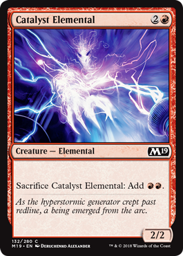 Catalyst Elemental (Magic 2019 Core Set) Light Play