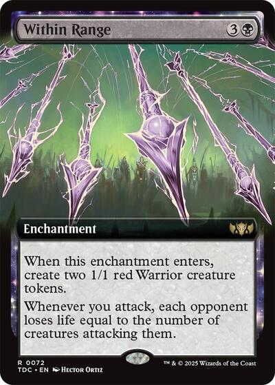 Within Range (Extended Art) (Commander: Tarkir: Dragonstorm) Light Play