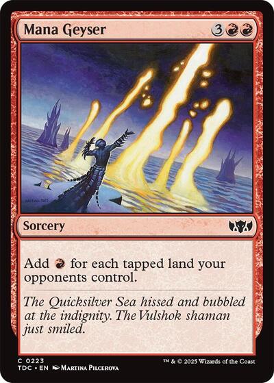 Mana Geyser (Commander: Tarkir: Dragonstorm) Light Play