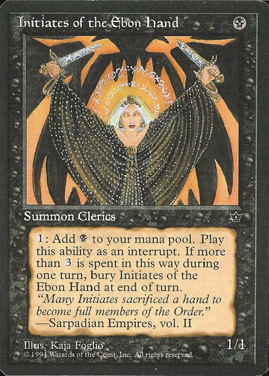 Initiates of the Ebon Hand (Foglio) (Fallen Empires) Light Play