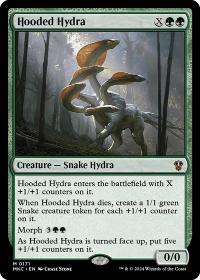 Hooded Hydra (Commander: Murders at Karlov Manor) Light Play