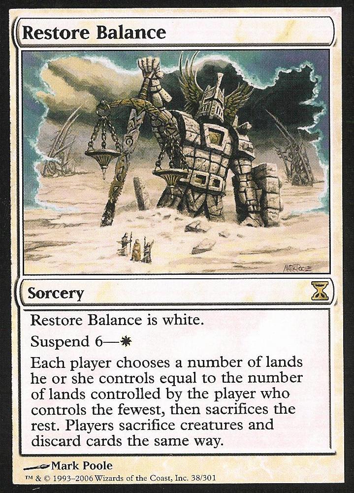 Restore Balance (Time Spiral) Light Play