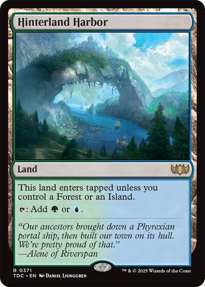 Hinterland Harbor (Commander: Tarkir: Dragonstorm) Light Play
