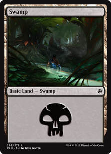 Swamp (269) (Ixalan) Light Play