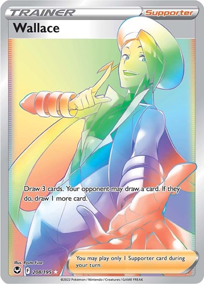 Wallace (Secret) (SWSH12: Silver Tempest) Light Play Holofoil