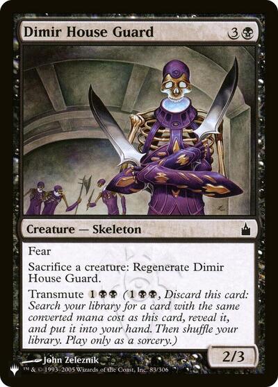 Dimir House Guard (The List) Light Play