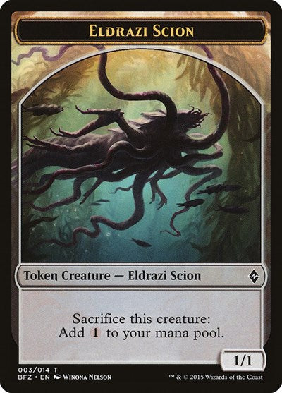 Eldrazi Scion Token (003) (Battle for Zendikar) Light Play