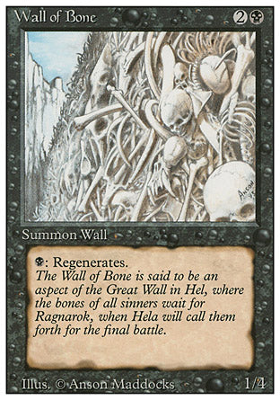 Wall of Bone (Revised) Light Play