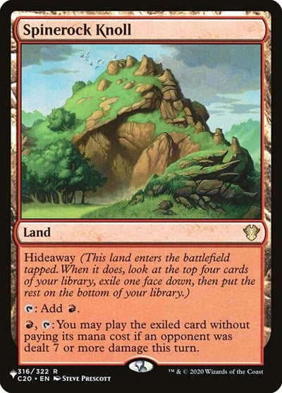 Spinerock Knoll (Secret Lair Commander: Heads I Win, Tails You Lose) Light Play
