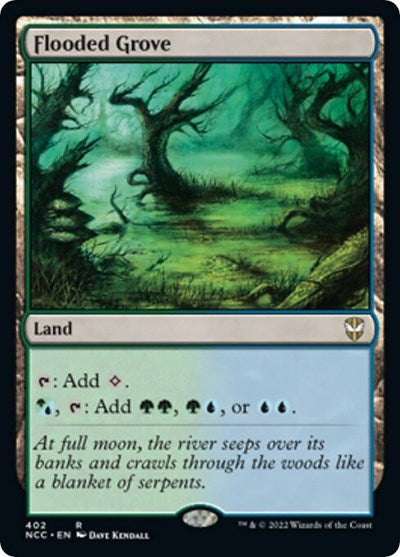Flooded Grove (Commander: Streets of New Capenna) Light Play