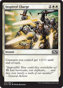 Inspired Charge (Magic 2015 Core Set) Light Play