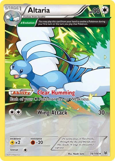 Altaria (74 Delta) (XY Roaring Skies) Medium Play