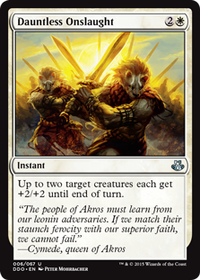 Dauntless Onslaught (Duel Decks: Kiora vs Elspeth) Light Play