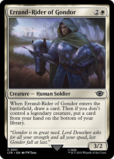 Errand-Rider of Gondor (Universes Beyond: The Lord of the Rings: Tales of Middle-earth) Light Play Foil