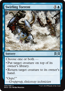 Swirling Torrent (Ravnica Allegiance) Light Play