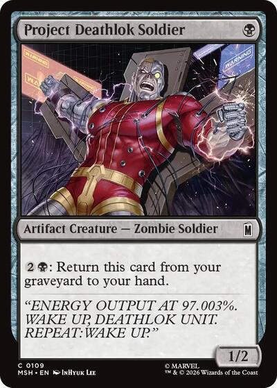 Project Deathlok Soldier (Marvel Super Heroes) Light Play