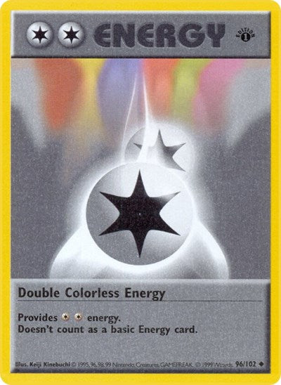 Double Colorless Energy (Base Set (Shadowless)) Light Play Unlimited