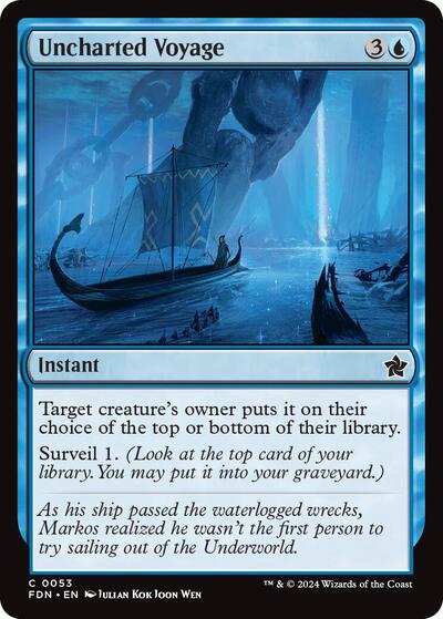 Uncharted Voyage (Foundations) Light Play Foil