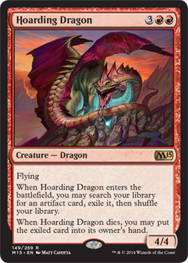 Hoarding Dragon (Magic 2015 Core Set) Light Play Foil