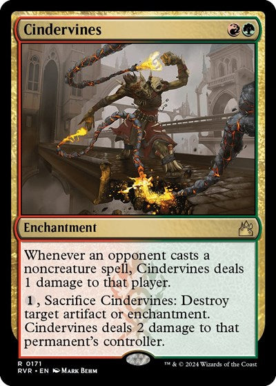 Cindervines (Ravnica Remastered) Light Play Foil