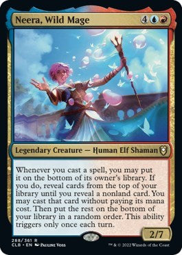 Neera, Wild Mage (Commander Legends: Battle for Baldur's Gate) Light Play
