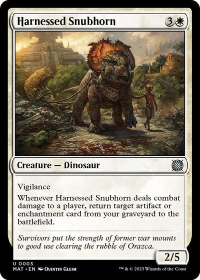 Harnessed Snubhorn (March of the Machine: The Aftermath) Light Play