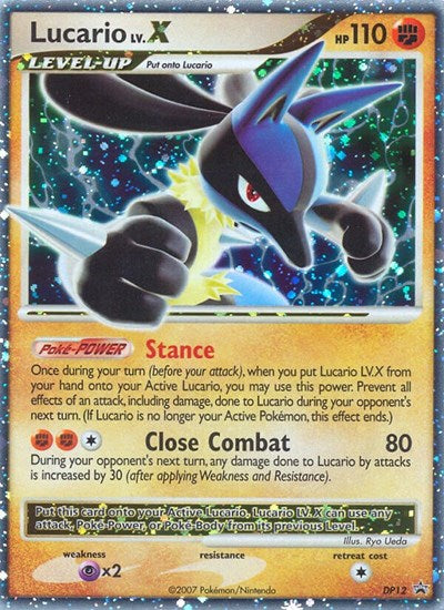 Lucario LV.X - DP12 (Diamond and Pearl Promos) Medium Play Holofoil