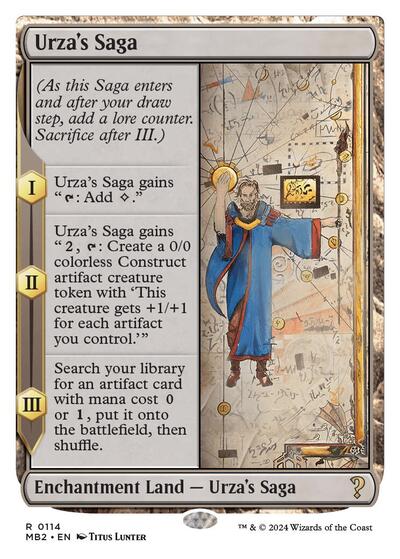 Urza's Saga (White Border) (Mystery Booster 2) Near Mint