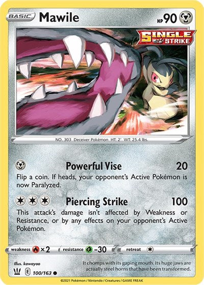 Mawile (SWSH05: Battle Styles) Light Play