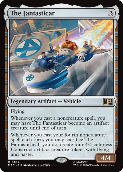 The Fantasticar (Commander: Marvel Super Heroes) Light Play