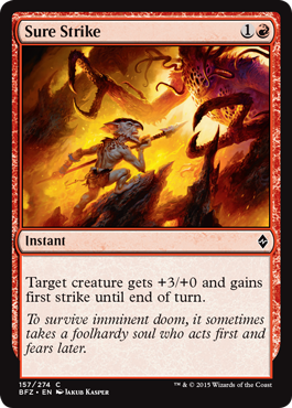 Sure Strike (Battle for Zendikar) Light Play Foil