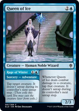 Queen of Ice (Throne of Eldraine) Light Play