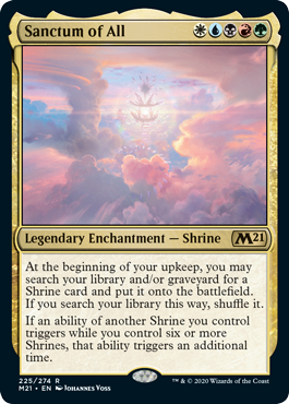 Sanctum of All (Magic 2021 Core Set) Light Play