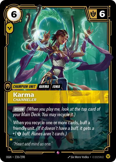 Karma Channeler (Origins) Light Play Foil