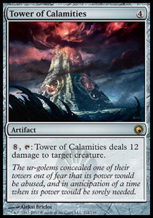 Tower of Calamities (Scars of Mirrodin) Light Play