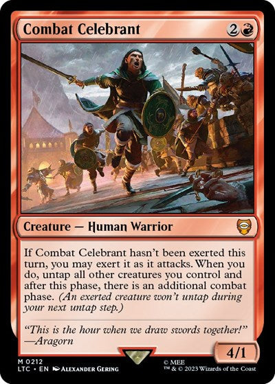 Combat Celebrant (Commander: The Lord of the Rings: Tales of Middle-earth) Light Play
