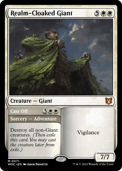 Realm-Cloaked Giant (Commander: Wilds of Eldraine) Light Play