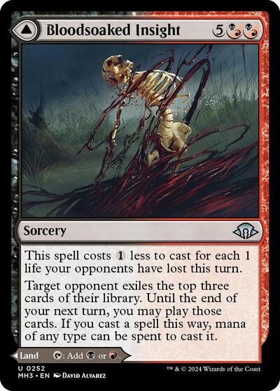 Bloodsoaked Insight (Modern Horizons 3) Light Play